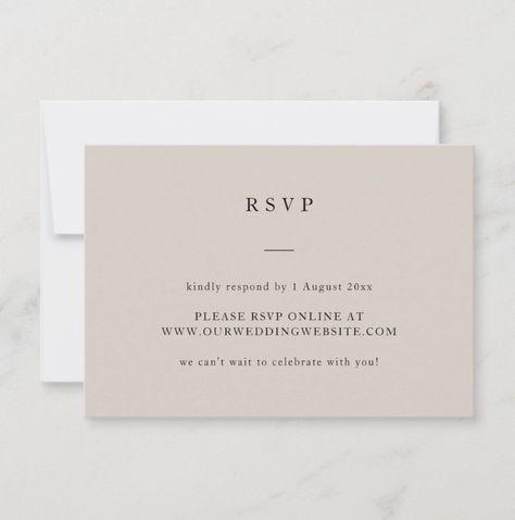 Rsvp Wedding Cards Size, Wedding Invitation Rsvp Cards, Rsvp Online Wedding Cards, Online Rsvp Wedding Card, Minimal Wedding Invitations, Wedding Rsvp Ideas, Rsvp Cards Wedding, Rsvp Online, Rsvp Wedding