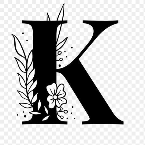 K Font Design, K Letter Design Calligraphy, K Design Letter, K Letter Design, K Font, Letter K Monogram, Peepal Leaf, Letter K Design, Typography Fonts Alphabet