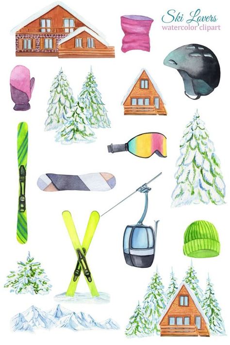 Watercolor skiing and snowboarding clipart, winter clipart, ski poster, planner stickers clipart Christmas illustration #christmasillustration Christmas illustrations #christmasillustrations #christmas #illustration #illustrations Merry christmas #merrychristmas  4.710 Ski Stickers Design, Ski Doodle, Skiing Clipart, Watercolor Skiing, Ski Watercolor, Skiing Stickers, Winter Party Invitations, Snowboarding Art, Ski Clipart