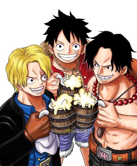 Sabo One Piece, Ace Sabo Luffy, Ace And Luffy, Anime Nerd, One Piece Fanart, Manga Anime One Piece, One Piece Luffy, One Piece Manga, One Piece (anime)