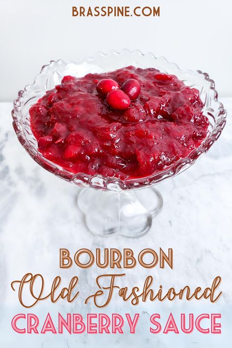 This recipe for Old Fashioned Bourbon Cranberry sauce is so easy to make and will have your guests going back for seconds, thirds, and fourths. The tart juicy cranberries mixed with sweet, candied cherries perfectly complement the smoky kick of the Bourbon. Bourbon Cranberry Sauce, Cranberry Sauce With Orange, Homemade Bourbon, Fresh Cranberry Recipes, Candied Cherries, Cranberry Sauce Thanksgiving, Best Cranberry Sauce, Best Bourbon, Cranberry Thanksgiving