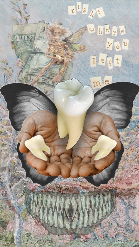 Tooth fairy inspired #vintage #toothfairy #teeth #cute Cute Shuffles, Teeth Aesthetic, Dental Art, Fairy Art, Tooth Fairy, Your Aesthetic, Aesthetic Art, Creative Energy, Art Inspiration