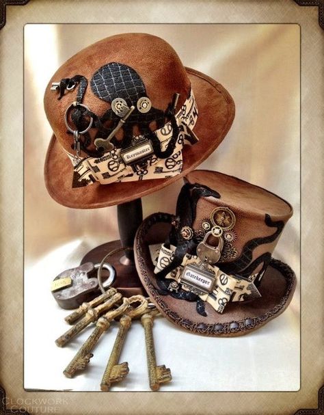 Gate Keeper, Moda Steampunk, Steampunk Top, Mode Steampunk, Steampunk Top Hat, Steampunk Hat, Style Steampunk, Steampunk Wedding, Steampunk Cosplay