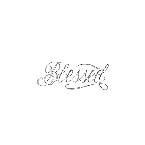 Blessed Tattoo Stencil, Blessed Tattoo For Men, Blessed Tattoo, Blessed Tattoos, Small Chest Tattoos, Tattoos Drawing, Chicano Tattoo, Stencil Outline, Chicano Art Tattoos