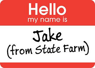 Jake From State Farm Costume, Name Tag Printable, Farm Costumes, Jake From State Farm, Free Printable Tags, Wallpaper Iphone Summer, Farm Logo, Farm Art, State Farm