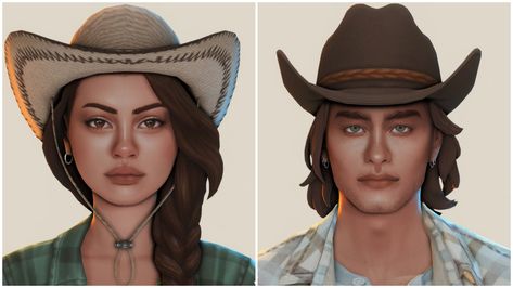 Briana and Dylan ♡ | Patreon Sims People, Dump Ranch, Ts4 Clothes, Sims 4 Tsr, Clothes Cc, Country Couples, Sims 4 Mm Cc, 4 Characters, Sims Ideas