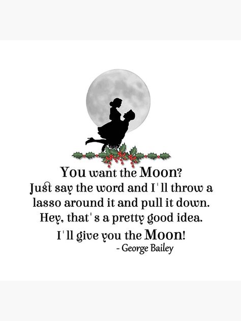 George Lassos The Moon, Marauders Aesthetic, Moon Printable, Lasso The Moon, George Bailey, It’s A Wonderful Life, Celestial Wedding, Wonderful Life, Fashion Decor