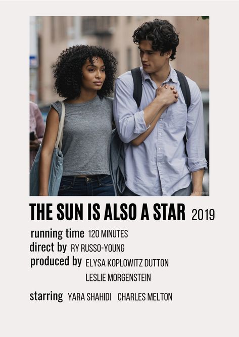 The Sun Is Also A Star Movie Poster, The Sun Is Also A Star, Blind Movie, Movies Ideas, Sun Is Also A Star, Ako Kresliť, Movie Recs, Minimalistic Posters, Indie Movie Posters