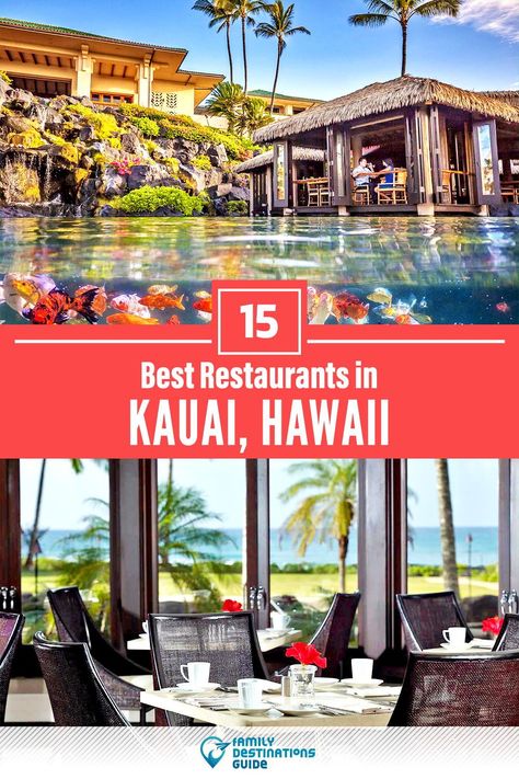 Want to see the best restaurants in Kauai, HI? We’re FamilyDestinationsGuide, and we’re here to help: From incredible brunch spots and amazing places to eat dinner, to local foodie spots and hidden gems, discover the BEST Kauai restaurants - so you get memories that last a lifetime! #kauai #kauairestaurants #restaurantsinkauai #bestrestaurantsinkauai #placestoeatkauai Kauai Hawaii Restaurants, Christmas In Kauai, Best Places To Eat In Kauai, Best Restaurants In Kauai, Kauai Food, Lihue Hawaii, Hawaii Trips, Kauai Restaurants, Lihue Kauai