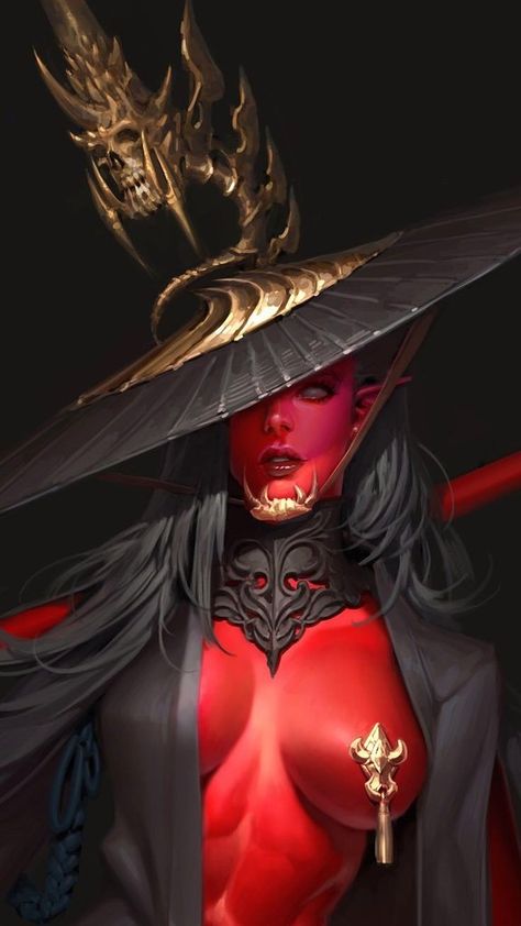 Demon Goddess, Red Demon, The Goddess, Funny, Red