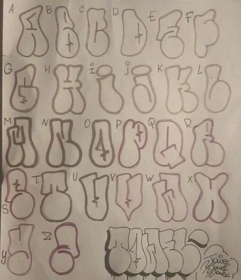 Graffiti Lettering Tutorial, Alfabet Font, Graffiti Lettering Alphabet, Graffiti Art Letters, Graffiti Text, Graffiti Words, Graffiti Writing, Graffiti Lettering Fonts, Graffiti Doodles