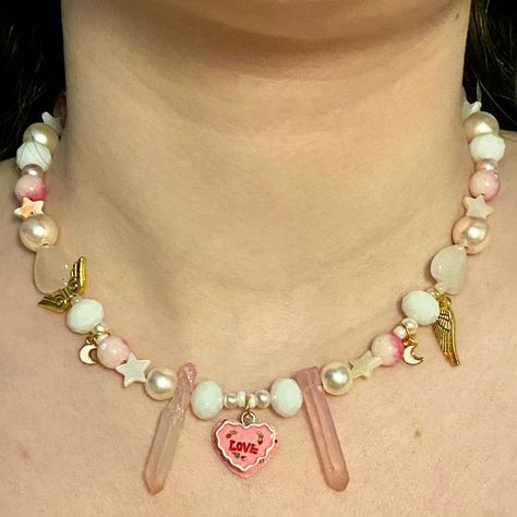 Angel Food Cake choker 🤍🎂💗 15 inches in length Available now on our website! - - - #jewelry #necklace #choker #smallbusiness… | Instagram Jazmin Bean, Indie Y2k, Cottagecore Coquette, Angel Food Cake, Food Cake, Angel Food, Necklace Choker, Jewelry Business, Jewelry Necklace