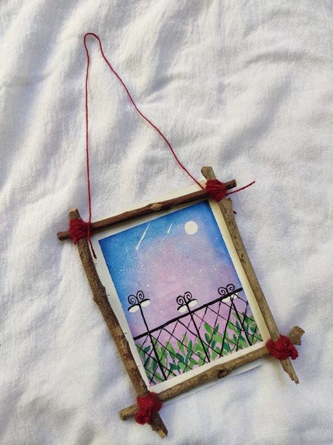 #art #artwork #artist #artists #artistic #aesthetic #artsy #wallhanging #crafts #craft Wallhanging Aesthetic Diy, Korean Diy Craft, Wallhanging Aesthetic, Aesthetic Artsy, Canvas Bag Diy, Aesthetic Diy, Artistic Aesthetic, Inspiration Painting, Painting Inspo