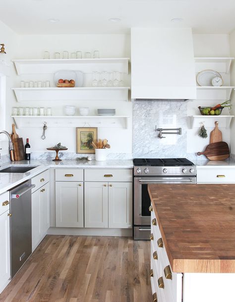 8 Great Neutral Cabinet Colors for kitchens — The Grit and Polish Polish Kitchen, Neutral Cabinets, The Grit And Polish, Grit And Polish, Porch Kitchen, Porch House, Black Granite Countertops, Kitchen Large, Neutral Kitchen