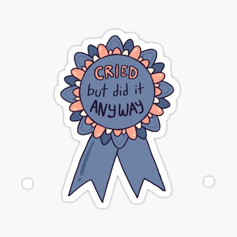 Award Ribbon, Sticker Design Inspiration, Poster Illustration, Stickers Printable, Do It Anyway, Stickers For Sale, Cool Stickers, Sticker Collection, Journal Stickers