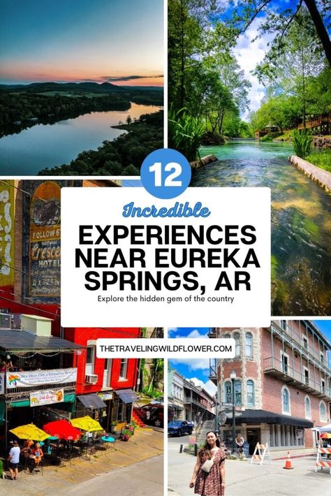 Explore the exciting downtown, hot springs and best places to eat in Eureka Springs! Eureka Springs Ar, Eureka Springs Arkansas, Eureka Springs, The Ozarks, Best Places To Eat, Beautiful Place, Hot Springs, Places To Eat, Breathtaking Views