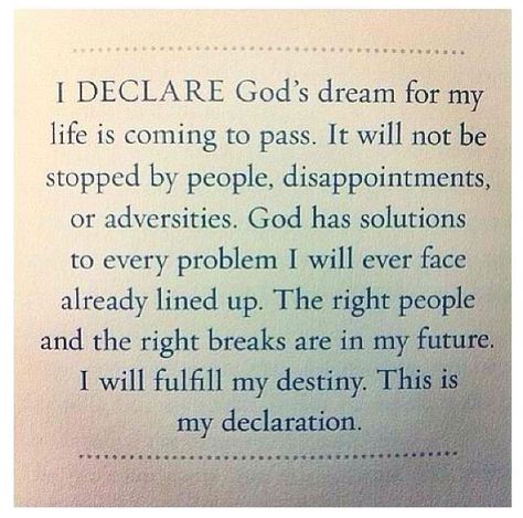 I Declare, All I Ever Wanted, Faith Inspiration, Spiritual Inspiration, Verse Quotes, Faith In God, The Source, Way Of Life, Trust God