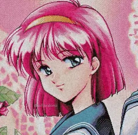 How To Draw 90s Anime Style, Retro Anime Style, 90s Anime Style, Anime Hairstyle, 80s Anime, Anime Retro, 90s Art, Retro Anime, Retro Games