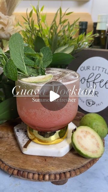 Guava Mocktail, Guava Drink, Mocktails Recipes, Guava Recipes, Guavas, Fruity Drinks, Drink Local, Drink Specials, Mocktails