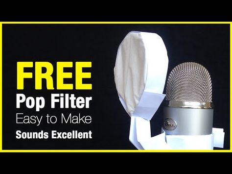 Diy Microphone, Yeti Microphone, Diy Pop, Podcast Tips, Diy Socks, Diy Cans, Diy Picture, Letter P, Recording Microphone