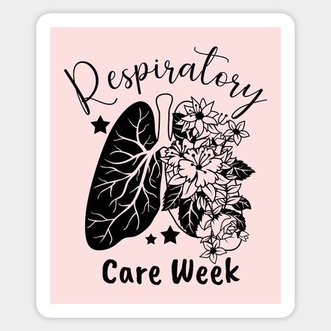 This design for Respiratory Care Week highlights the essential work of respiratory therapists. Wear it to show your appreciation. -- Choose from our vast selection of stickers to match with your favorite design to make the perfect customized sticker/decal. Perfect to put on water bottles, laptops, hard hats, and car windows. Everything from favorite TV show stickers to funny stickers. For men, women, boys, and girls. Respiratory Therapist Week, Respiratory Care Week, Respiratory Care, Respiratory Therapy, Respiratory Therapist, Respiratory, Hard Hats, Car Windows, Funny Stickers