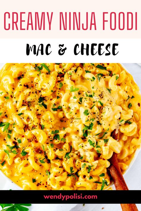 Craving cheesy comfort food without a lot of fuss? You are going to love this easy-to-make Ninja Foodi Mac and Cheese. In less than 10-minutes of hands-on time, you have creamy mac and cheese that the whole family is going to ask for again and again. Ninja Foodie Mac And Cheese, Ninja Foodi Mac And Cheese, Oven Roasted Tri Tip, Mac N Cheese Bacon, Ninja Combi, Grilled Meatloaf, Making Mac And Cheese, Bacon Mac And Cheese, Ninja Recipes