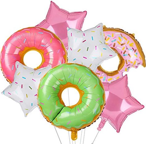 Amazon.com: Big Donut Foil Balloons Large Mylar Doughnut Balloon Giant for Birthday Party Wedding Decoration Baby Shower Donut Time, Multicolor: Toys & Games Donut Baby Shower Decorations, Donut Balloons, Big Donut, Donut Party Supplies, Donut Party Decorations, Ballon Banner, Donut Themed Birthday Party, Japanese Party, Grown Up Parties