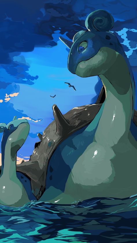 Flygon Pokemon Wallpaper, Pokemon Lapras, Zoroark Pokemon, Pokemon Painting, Pokemon Backgrounds, Oc Pokemon, Cool Pokemon Wallpapers, Pokemon Pokedex, Water Type