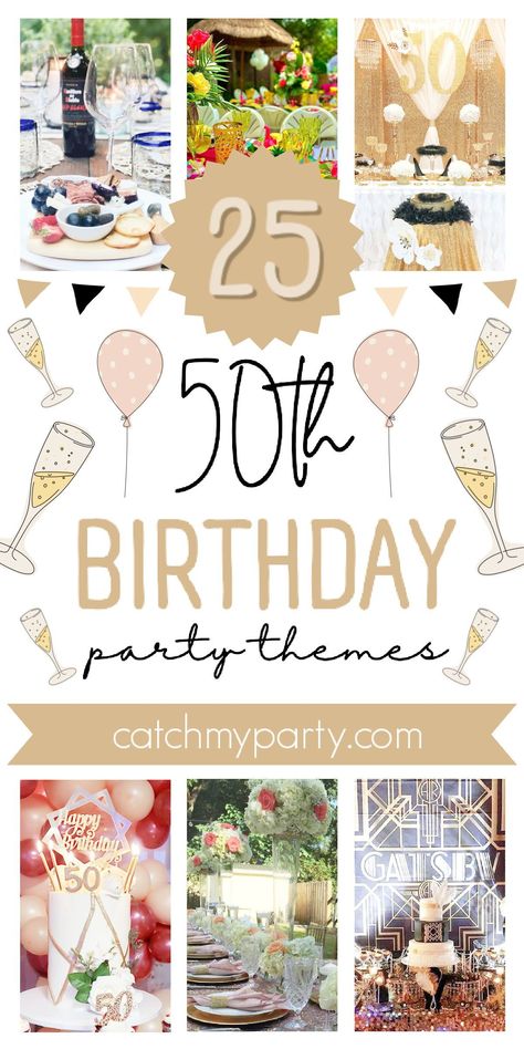 If you or a close family member is celebrating a 50th birthday, look no further for the best 50th birthday party themes of 2023.If you want to throw an on-trend party, check out what we’ve rounded up from real 50th birthdays on our site! See more party ideas and share yours at CatchMyParty.com 50th Birthday Fall Themed, 50 And Fabulous Party Ideas, Party Ideas For 50 Year Old Women, Women’s 50th Birthday Party Themes, 50th Birthday Party Theme Ideas For Women, Themes For 50th Birthday Party For Women, 50th Theme Party Ideas For Women, 50th Bday Theme For Women, Boho 50th Birthday Party Ideas