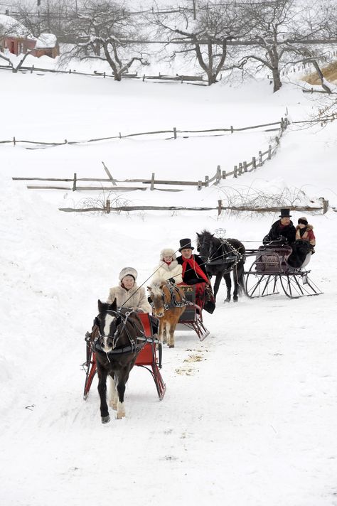 Entries into the Old Sturbridge Village Antique Sleigh Rally. Sturbridge Massachusetts, Antique Sleigh, Horse Sleigh, Horse Drawn Sleigh, Sturbridge Village, One Horse Open Sleigh, Sleigh Rides, Village Christmas, Sleigh Bells