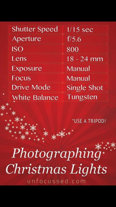 Christmas Light Photography, Beginner Photography Camera, Manual Photography, Dslr Photography Tips, Photography Settings, Photography Christmas, Film Photography Tips, How To Photograph, Photography Club