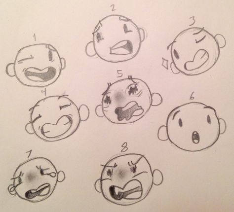 I've been spending a lot of time trying to figure out my art style and how to make my drawings look better so I decided to practice different emotions/ facial expressions 1. Laughing 2. Concerned I guess 3. Winking or like a flirty kind of face 4. Smiling 5. Terrified 6. Surprised I guess 7. Crying 8. Furious Winking Expression Drawing, Concerned Expression Drawing, Furious Expression Drawing, Smile With Dimples Drawing, Concerned Face Drawing, Flirty Smile Drawing, Nervous Smile Drawing Reference, Flirty Face Expression Drawing, Terrified Expression Drawing