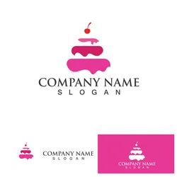 Wedding cake logo icon design Royalty Free Vector Image Wedding Cake Logo, Logo Cake, Cake Icon, Logo Icon Design, Illustration Template, Cake Logo, Logo Icon, Template Download, Design Vector