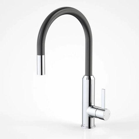 Dorf Vixen Retractable Sink Mixer in Black, Best Price Online - The Blue Space Above Sink, Bathroom Design Trends, Kitchen Pulls, Stone Bath, Kitchen Sink Taps, Kitchen Mixer Taps, Bathroom Taps, Kitchen Mixer, Kitchen Trends