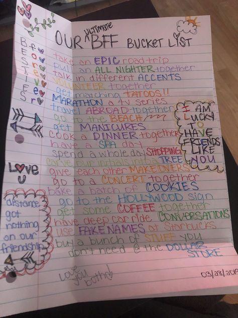 2023 Bucketlist, Bucket List Ideas Friends, Things To Put On Your Bucket List, Bucket List Best Friends, Cute List Ideas, Bucket Lists Ideas, My Bucket List, Baking Bucket List Ideas, Teen Bucket List