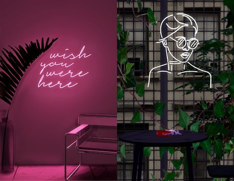 Neon Word Lights, Vaporwave Room, Muebles Sims 4 Cc, Neon Lamp, Wall Decor Lights, Tumblr Sims 4, Sims 4 Expansions, Attract Customers, Sims 4 House Design