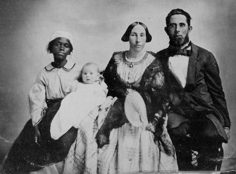 Slaveholder and family with their one Slave.  (Photo: From the Blue Ridge Mountains.) African American History People, Black Ancestry, American History Photos, History People, History Photos, African History, African American History, African American Women, Black American