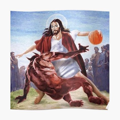 Jesus Memes, Jesus Funny, Basketball Posters, Meme Design, Memes Humor, Really Funny Pictures, Funny Signs, Garage Decor, Reaction Pictures