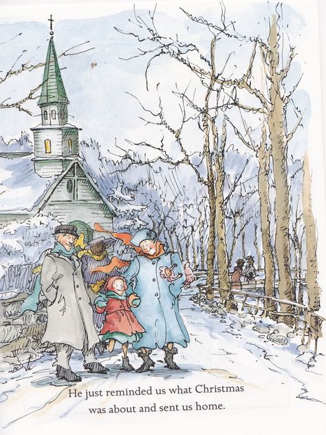 Homeschool Library, Christmas In The Country, Cynthia Rylant, Winter Illustration, Children Books, Old Fashioned Christmas, Book Illustrations, Christmas Scenes, Children's Literature