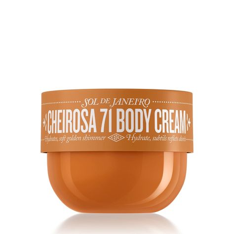 Go ahead, sacie-se (indulge yourself). This limited-edition body cream wraps skin in lightweight hydration with a soft golden shimmer and the cozy scent of Cheirosa 71. - Cheirosa 71 Body Cream - Limited Edition Lotion - Sol de Janeiro 71 Body Cream, Body Care Wishlist, Wishlist Affordable, Body Shimmer, Stuff To Buy, Sephora Skin Care, Boo Basket, Body Lotion Cream, Vanilla Scent