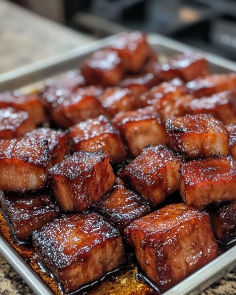 My Chinese friend gave me this recipe, and we've never had a miss since Monkey Meat Recipe, Chinese Pork Belly Recipe, Chinese Pork Belly, Pork Chinese, Pork Ideas, Chinese Pork Recipes, Pineapple Chicken Recipes, Goat Recipes, Sticky Pork