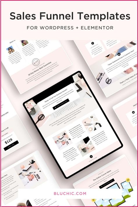 Sales Funnel Design, Sales Funnel Template, Beauty Clinic, Sales Funnel, Sales Page, Landing Pages, Sales Funnels, Page Template, Business Blog