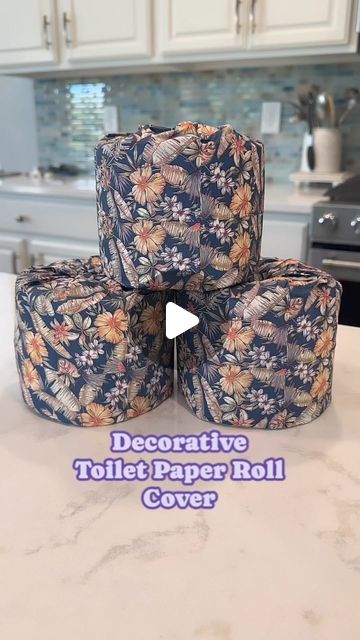 Laura Jeanne on Instagram: "Ok-this is a new one. I decorate A LOT, But it never crossed my mind to decorate TP! 😵‍💫🤣 I think I’m hooked.  This is super cute for a guest bathroom! #decoratewithme #napkins #dollartree #foryouシ #fypviralシ #fypシ゚" Toilet Paper Cover Diy, Toilet Paper Covers Fabric, Wrapping Toilet Paper Roll, Toilet Paper Covers, Bathroom Toilet Paper, Trailer Diy, Diy Toilet, Over Toilet, Panty Liner