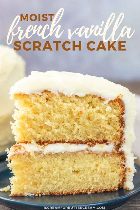 Moist Vanilla Cake Recipe From Scratch, Cake With Jello, Vanilla Cake Mix Recipes, Vanilla Pudding Cake, Vanilla Cake From Scratch, Jello Cake Recipes, Cake Recipe From Scratch, Best Vanilla Cake Recipe, Jello Recipe