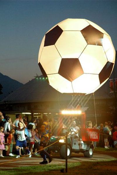 Helium Parade Balloons 15' Soccer Ball Soccer Parade Float Ideas, Soccer Float Parade Ideas, Activation Ideas, Parade Float, Soccer Goal, Bat Mitzvah, Soccer Ball, World Cup, Float