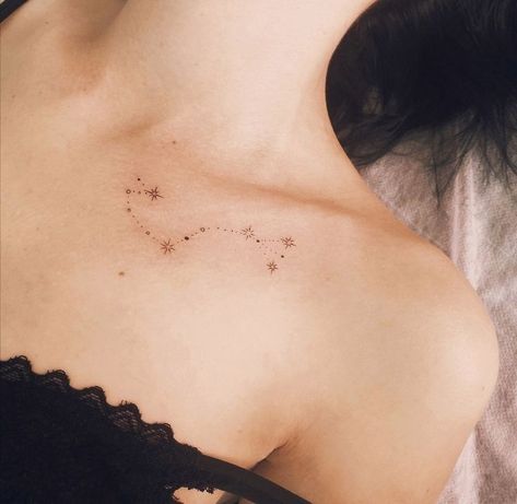 Scorpio Constellation Tattoo, Scorpio Constellation Tattoos, Sagittarius Tattoo Designs, Atlas Tattoo, Small Shoulder Tattoos, Animal Tattoo Ideas, Bts Tattoos, Scorpio Tattoo, Tattoo People