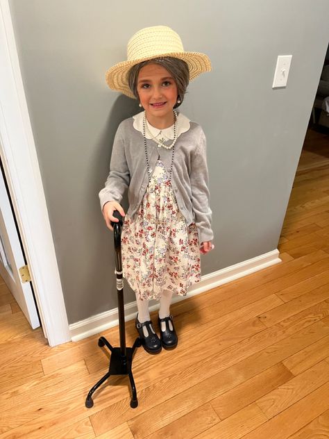 100th Day of School Fun #100thDayOfSchool 100 Day Of School Grandma Outfit, 100 Days Of School Dress Up, 100 Days Of School Costume, Grandma Clothes, School Costume, School Dress, 100th Day Of School, Fun Dress, Spirit Week