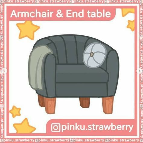 Prop made by: pinku.strawberry. Can be used as: An armchair (duh). Where to find it: Furniture Section in 'Gacha'. Anime Furniture, Gacha Accessories, Couples Cosplay, Gacha Props, Episode Interactive Backgrounds, Drawing Accessories, Props Art, Cute Food Art, Gacha Edits