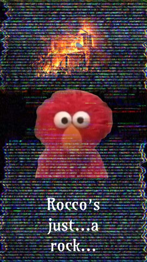 #elmo #rocco #murderonsesamestreet #fire Cursed Elmo Images, Elmo Rocco, Angry Elmo, Elmo Memes Funny, Elmo Arson, Elmo And Rocco, Emo Elmo, Evil Elmo, Elmo On Fire