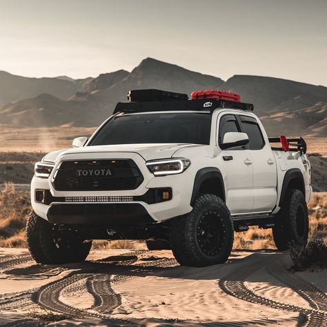 White Toyota, Toyota Tacoma Mods, Custom Wheels Trucks, Tacoma Accessories, Tacoma Mods, Custom Truck Parts, Toyota Tacoma 4x4, Tacoma 4x4, Toyota Truck